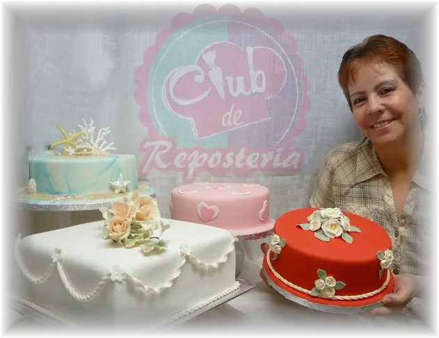 Torta del Curso de decoracion por Club de Reposteria