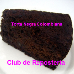Porción de torta negra colombiana - Rosa Quintero