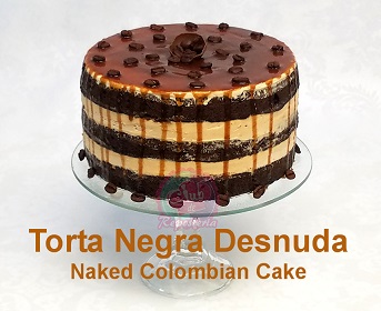 Como hacer una torta negra colombiana desnuda por Rosa Quintero