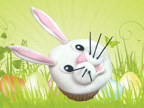 Como Decorar un Cupcake con la Cara de Conejo por Rosa Quintero